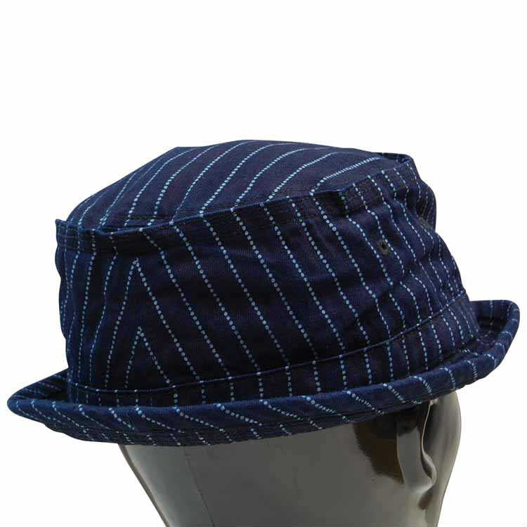 SC02467 / SUGARCANE WABASH STRIPE PORKPIE HAT