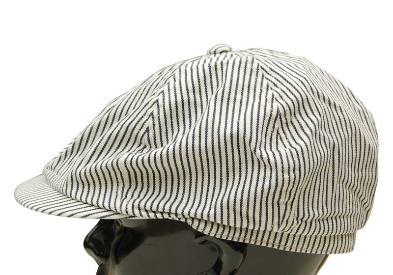 SC02626 / SUGAR CANE HICKORY STRIPE APPLEJACK CAP