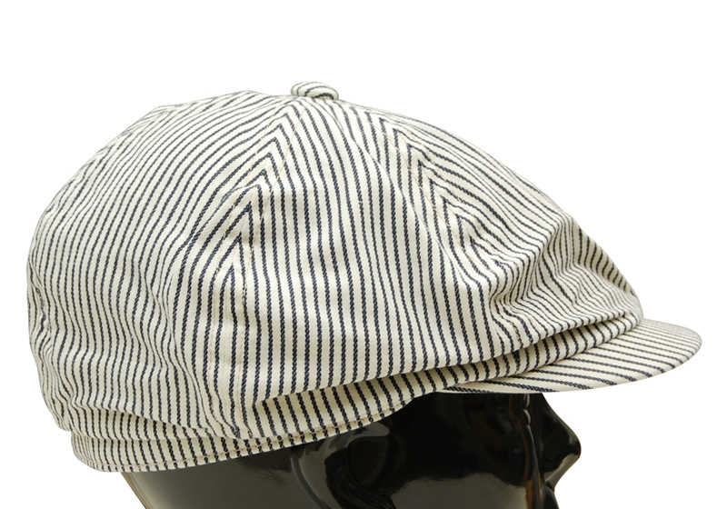 SC02626 / SUGAR CANE HICKORY STRIPE APPLEJACK CAP