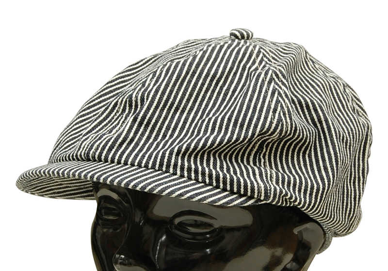 SC02626 / SUGAR CANE HICKORY STRIPE APPLEJACK CAP