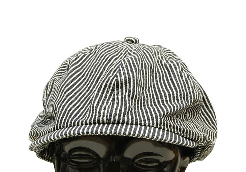 SC02626 / SUGAR CANE HICKORY STRIPE APPLEJACK CAP