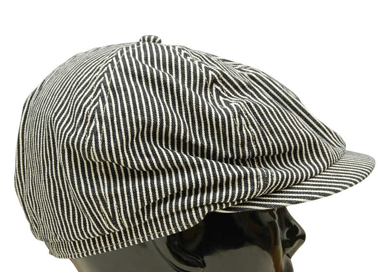 SC02626 / SUGAR CANE HICKORY STRIPE APPLEJACK CAP