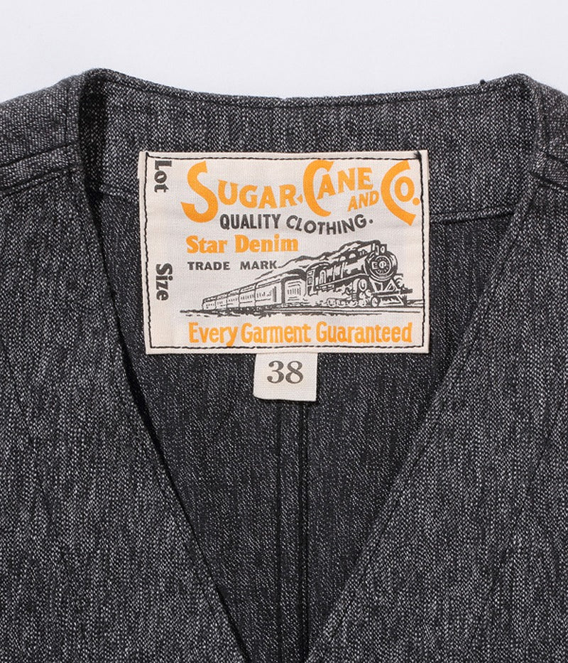 SC12795 / SUGARCANE 9oz. BLACK COVERT WORK VEST