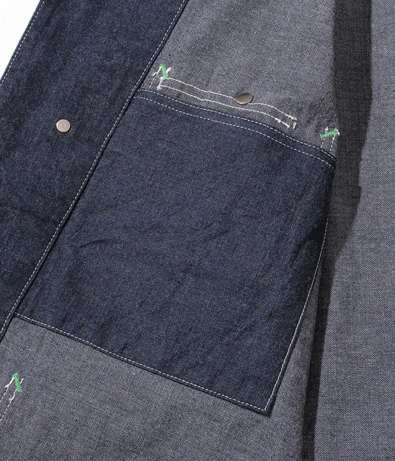 SC14371 / SUGARCANE 11oz. BLUE DENIM WORK COAT