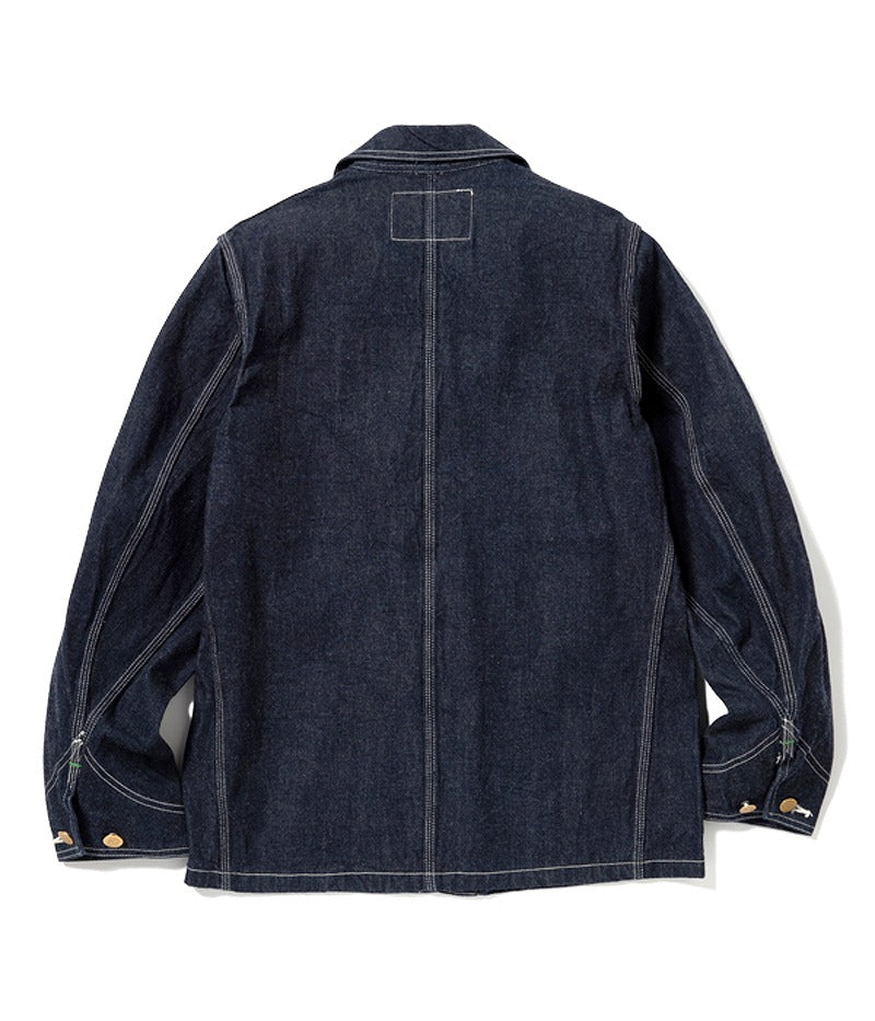 SC14371 / SUGARCANE 11oz. BLUE DENIM WORK COAT
