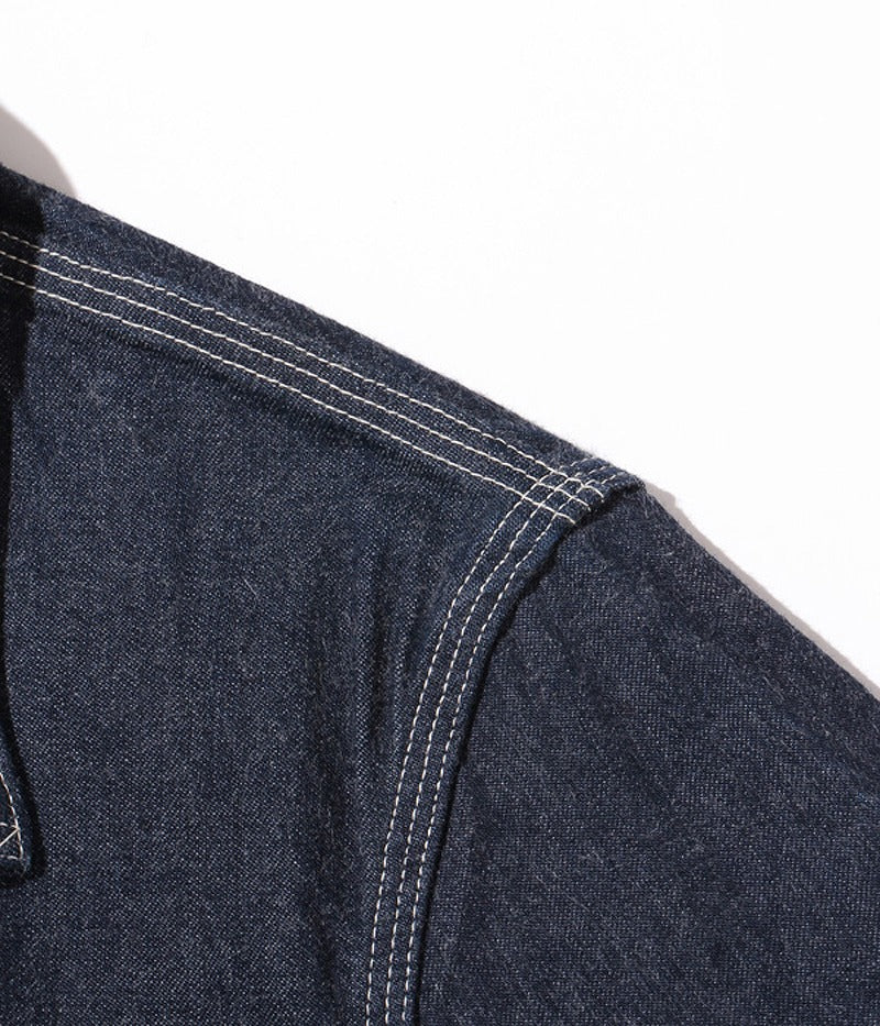 SC14371 / SUGARCANE 11oz. BLUE DENIM WORK COAT
