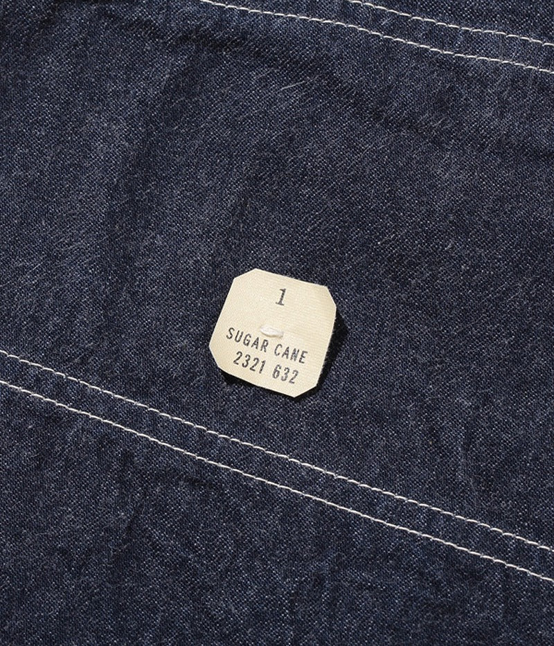 SC14371 / SUGARCANE 11oz. BLUE DENIM WORK COAT
