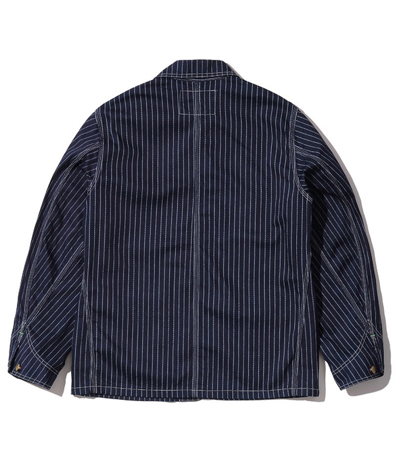 SC14372 / SUGARCANE 9oz. WABASH STRIPE WORK COAT