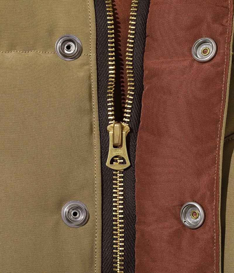 SC15222 SUGARCANE Leather YOKE T/C Down Vest