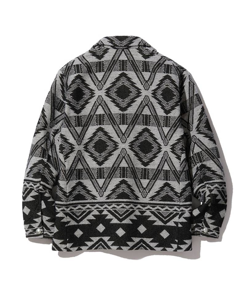 SC15223 / SUGAR CANE Native American Wool Blanket Jacket