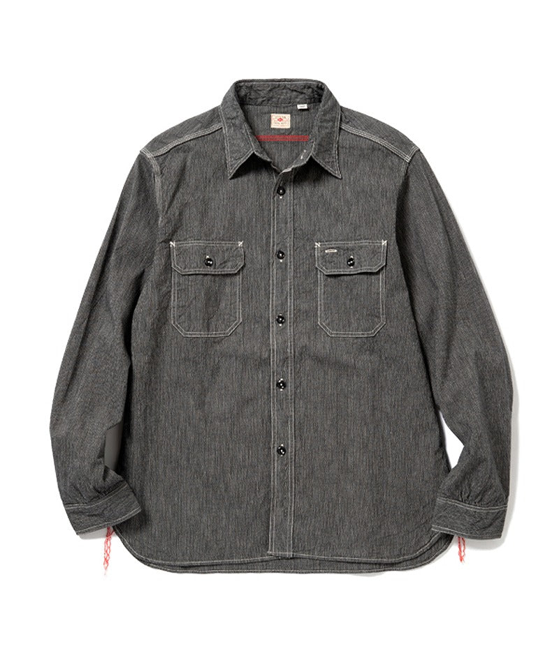 SC25511 / SUGARCANE JEAN CORD WORK SHIRT (LONG SLEEVE)