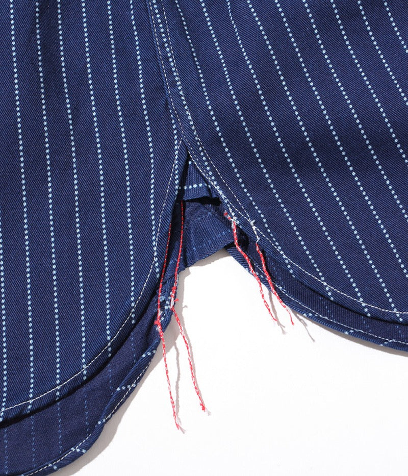 SC25551 / SUGARCANE FICTION ROMANCE 8.5oz. WABASH STRIPE WORK SHIRT (LONG SLEEVE)
