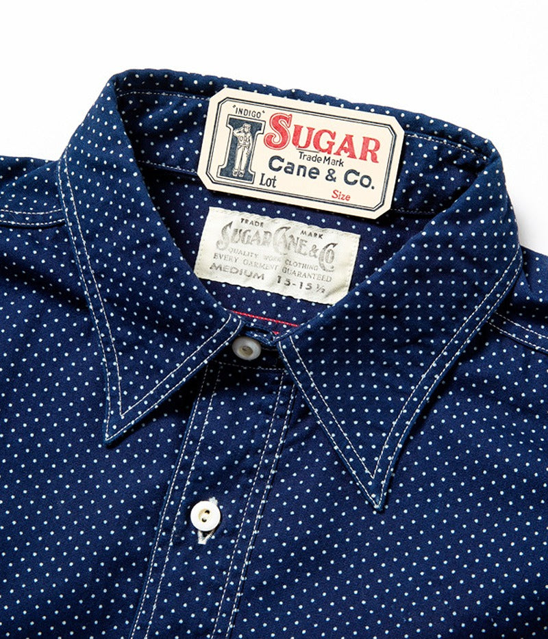SC27077 / SUGARCANE FICTION ROMANCE 4.5oz. Polka dot work shirt