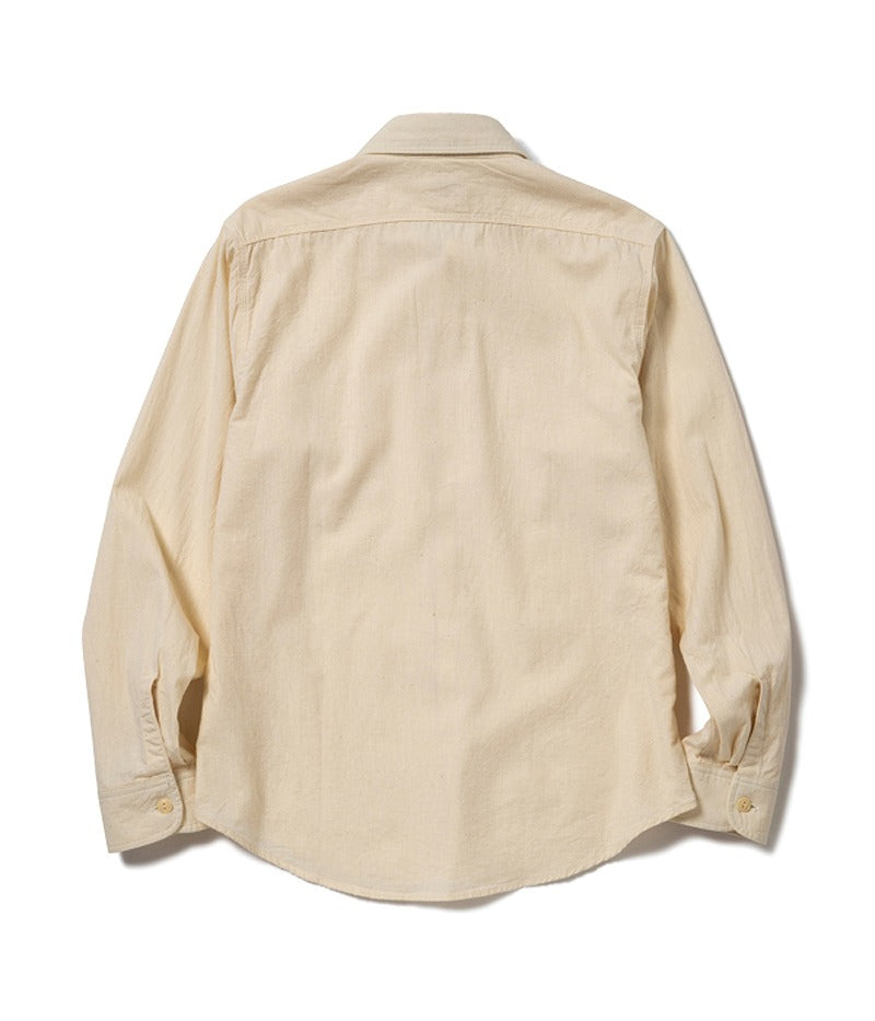 SC27851 / SUGARCANE WHITE CHAMBRAY WORK SHIRT (LONG SLEEVE)