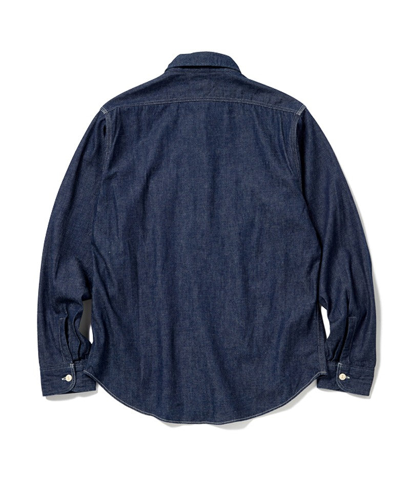 SC27852 / SUGARCANE Blue Denim Work Shirt