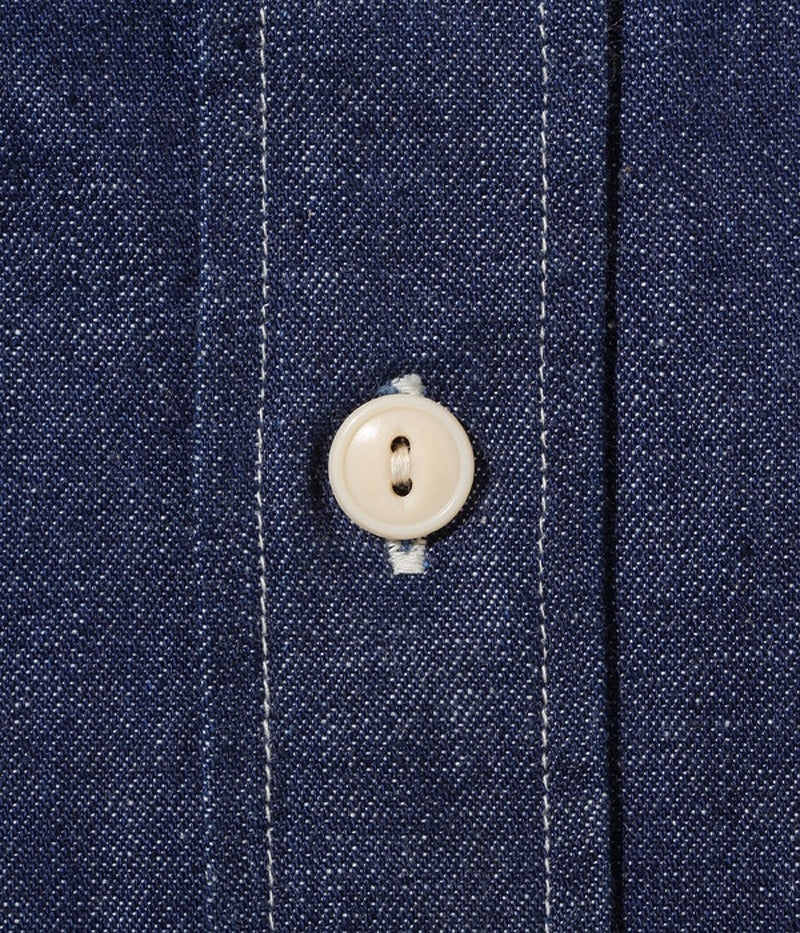 SC27852 / SUGARCANE Blue Denim Work Shirt