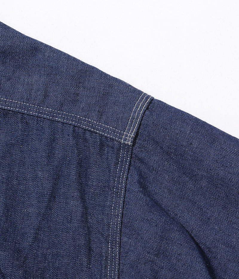 SC27852 / SUGARCANE Blue Denim Work Shirt