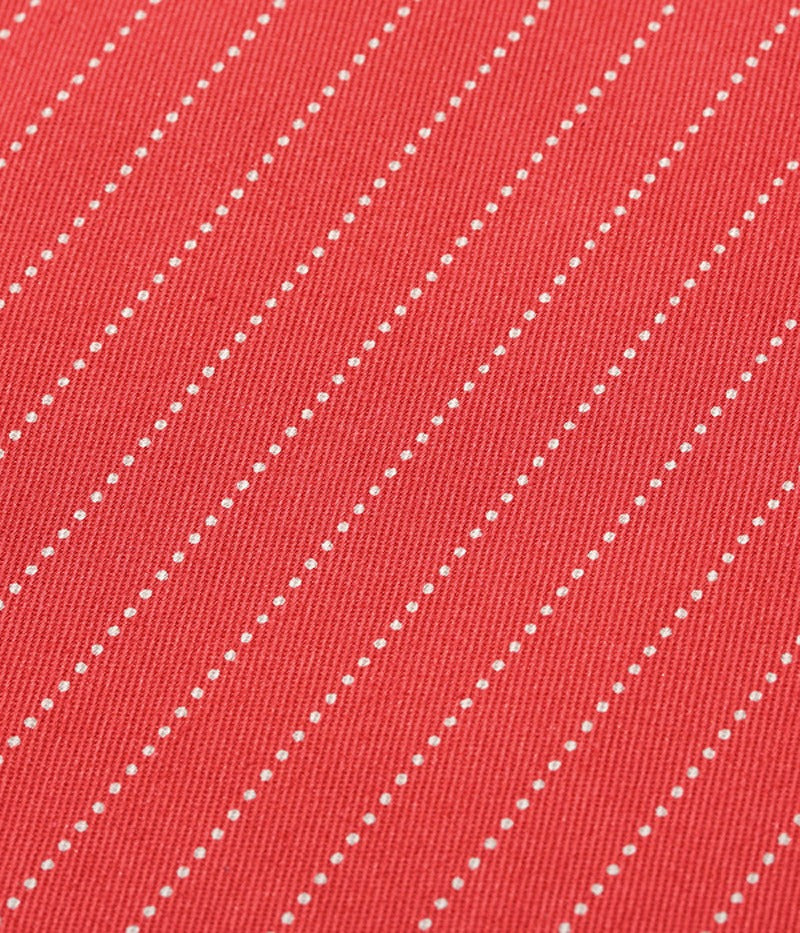 SC28340 / SUGARCANE FICTION ROMANCE 8.5oz. RED WABASH STRIPE WORK SHIRT (LONG SLEEVE)