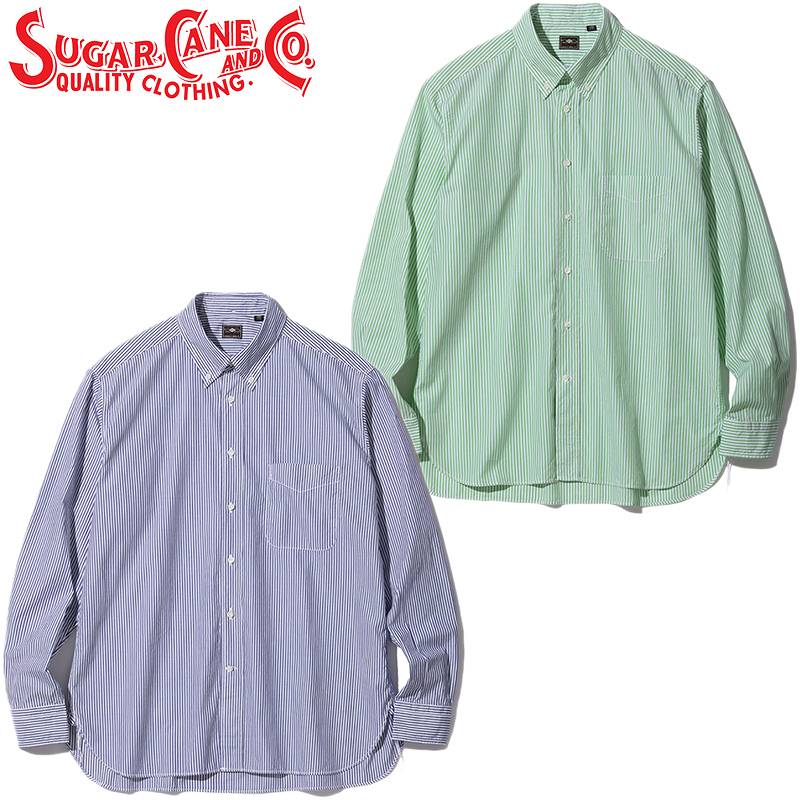 SC29067 / 100/2 Cotton Stripe Button Down Shirt