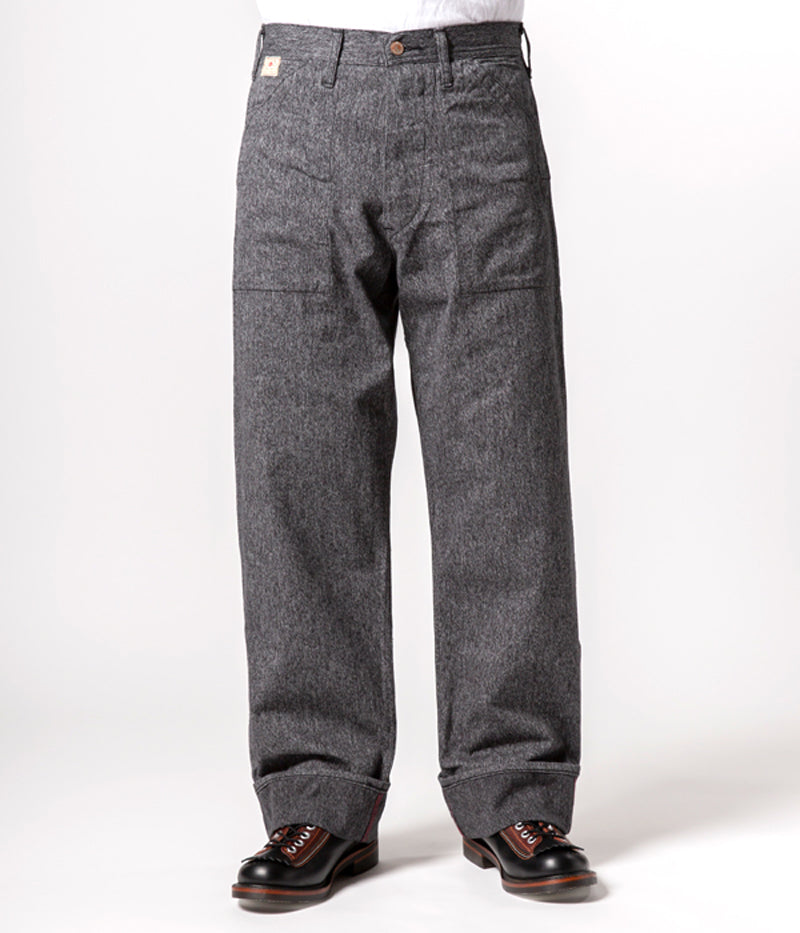 SC41825 / SUGARCANE 9oz. BLACK COVERT ENGINEER PANTS