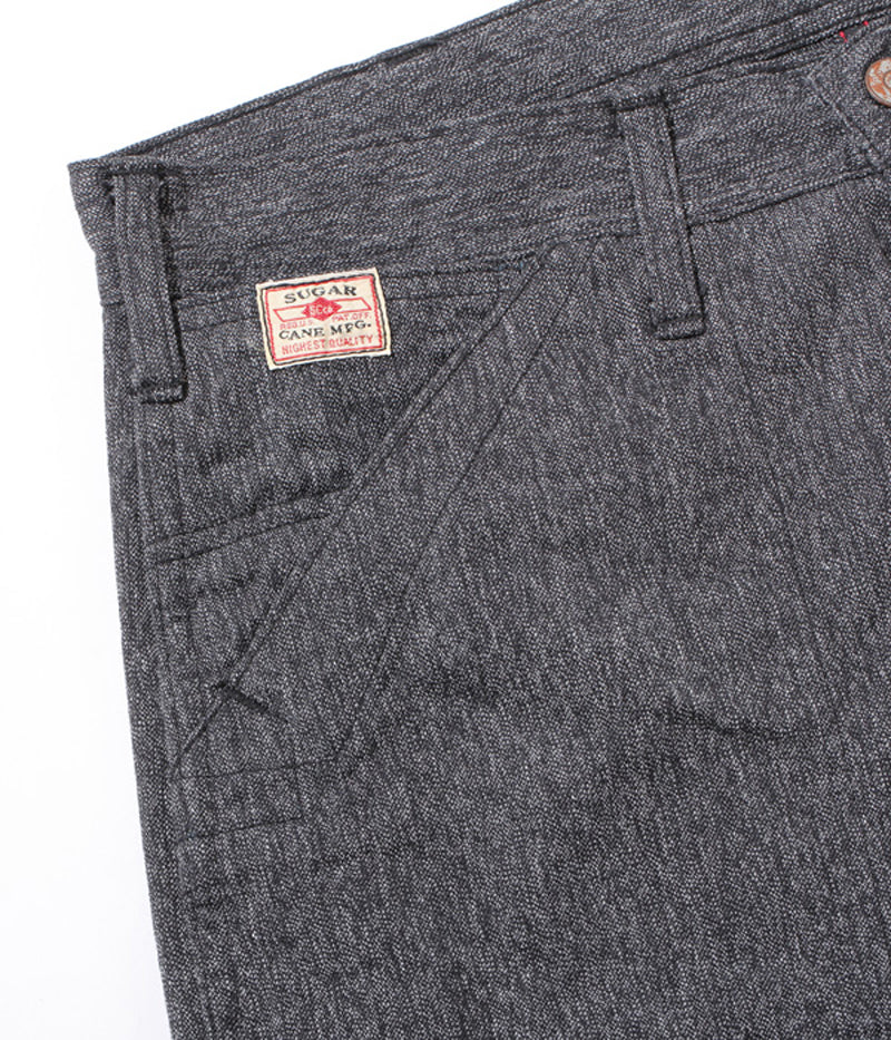 SC41825 / SUGARCANE 9oz. BLACK COVERT ENGINEER PANTS