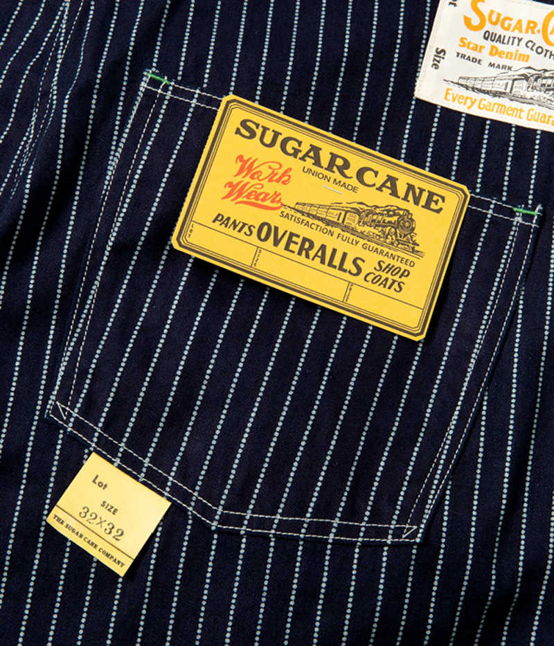 SC41960 / SUGARCANE 9oz. WABASH STRIPE OVERALLS