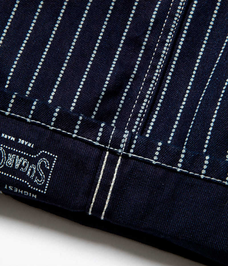 SC41960 / SUGARCANE 9oz. WABASH STRIPE OVERALLS