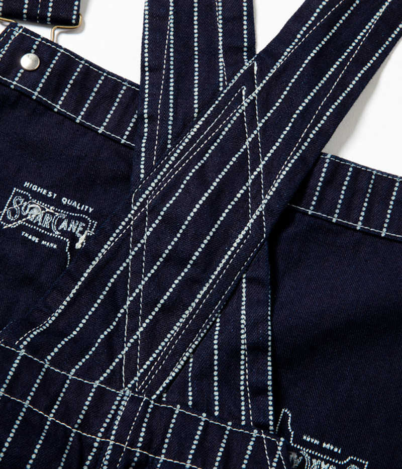 SC41960 / SUGARCANE 9oz. WABASH STRIPE OVERALLS