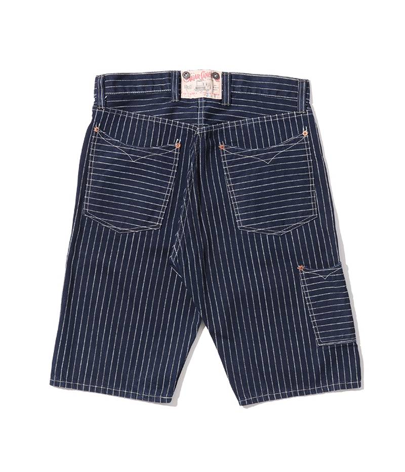 SC51443 / SUGAR CANE FICTION ROMANCE 9oz. WABASH STRIPE ZIP FLY SHORTS