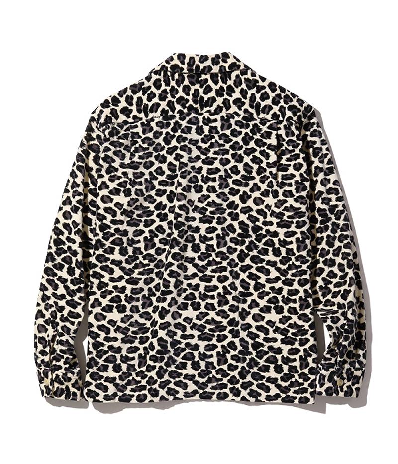SE28973 / STYLE EYES Mid 1950s Style Velveteen Sports Shirt “LEOPARD”