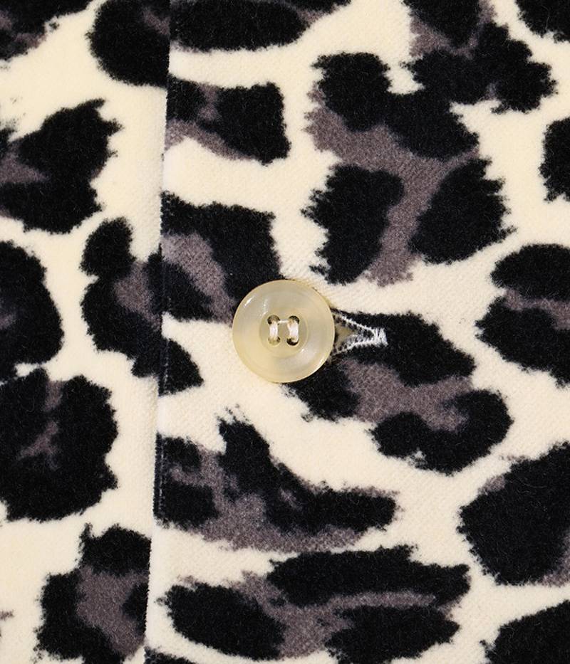 SE28973 / STYLE EYES Mid 1950s Style Velveteen Sports Shirt “LEOPARD”