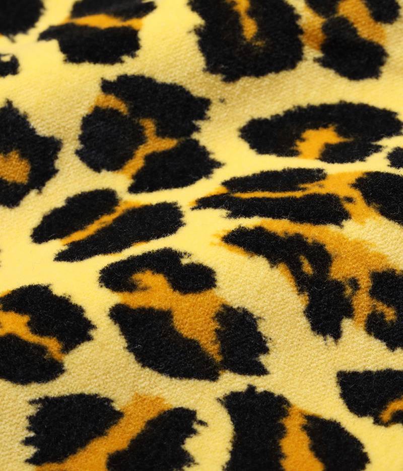 SE28973 / STYLE EYES Mid 1950s Style Velveteen Sports Shirt “LEOPARD”