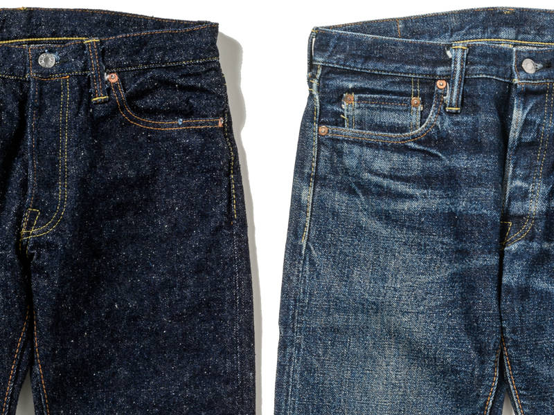The Strike Gold SG0109KE "Keep Earth" Natural Indigo 17oz Selvedge Jeans- Slim Tapered