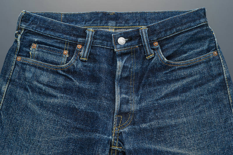 The Strike Gold SG0109KE "Keep Earth" Natural Indigo 17oz Selvedge Jeans- Slim Tapered