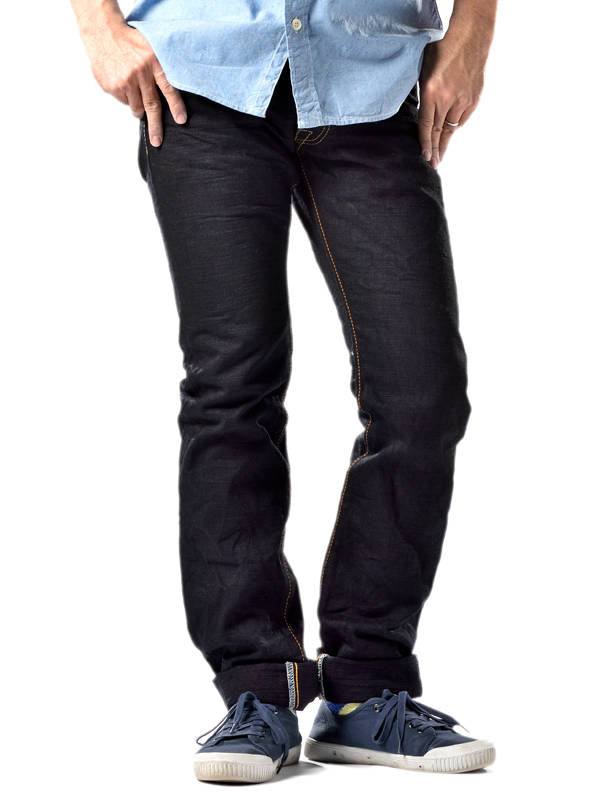 The Strike Gold SG5005ID Classic Double-Indigo Series 15oz Slub Selvedge Jeans - Stylish Straight
