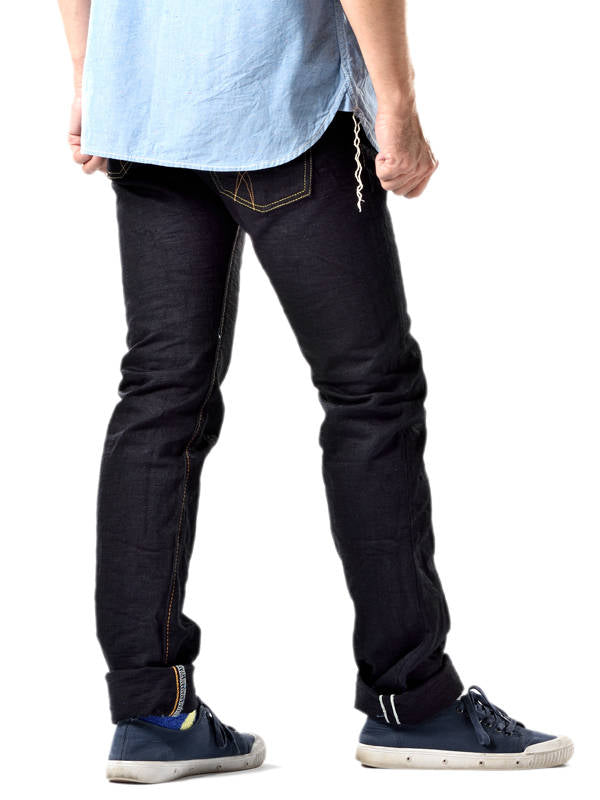 The Strike Gold SG5005ID Classic Double-Indigo Series 15oz Slub Selvedge Jeans - Stylish Straight
