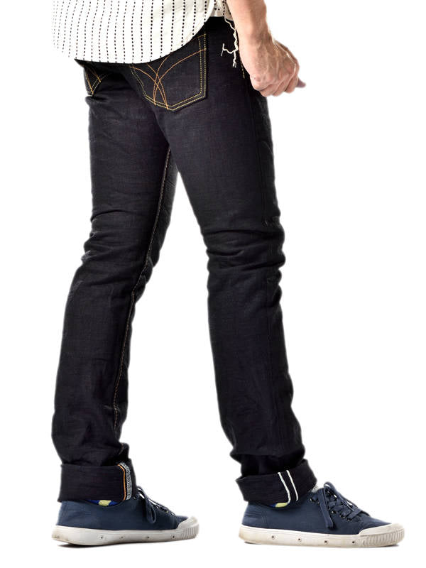 The Strike Gold SG5009ID Classic Double-Indigo Series 15oz Slub Selvedge Jeans - Slim Tapered