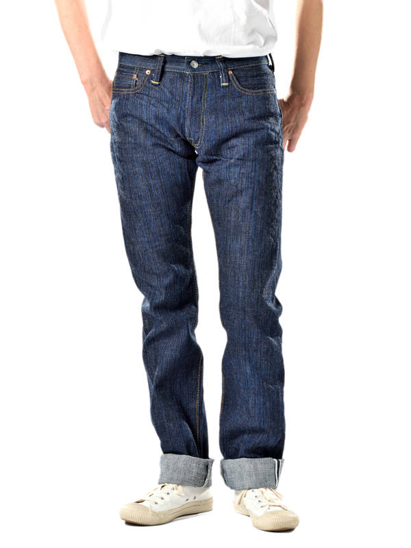 The Strike Gold SG8105 Shower Slubby Series 16oz Selvedge Jeans - Stylish Straight