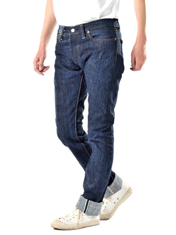 The Strike Gold SG8109 Shower Slubby Series 16oz Selvedge Jeans - Slim Tapered