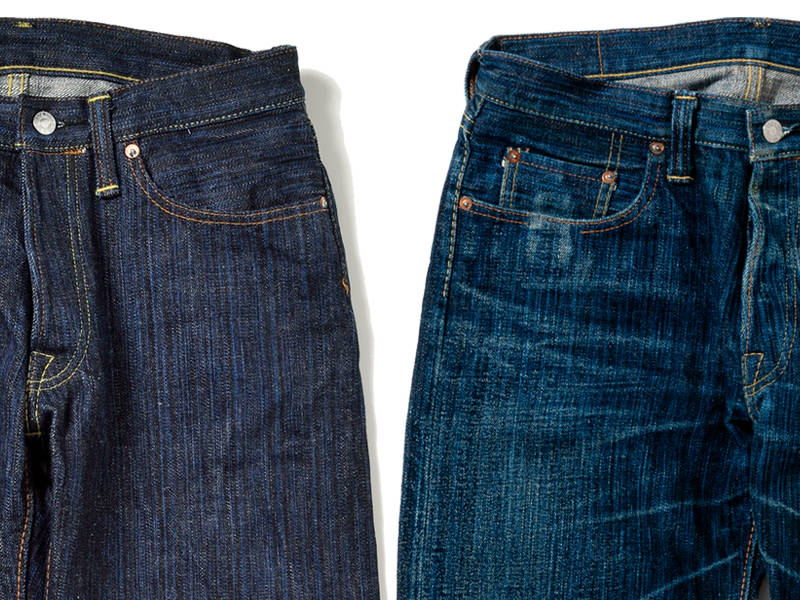 The Strike Gold SG8105 Shower Slubby Series 16oz Selvedge Jeans - Stylish Straight