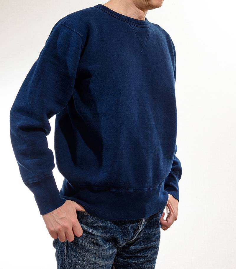 SGC001ID The Strike Gold Indigo Dyed LoopWheel Sweat Shirts