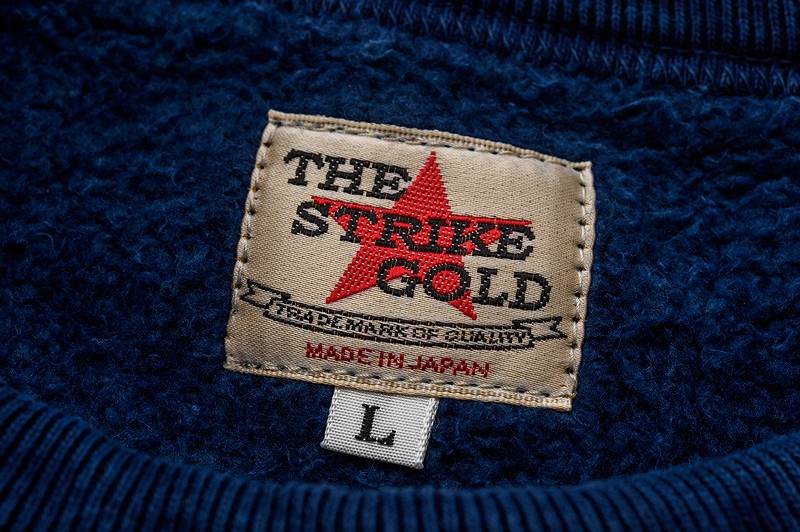SGC001ID The Strike Gold Indigo Dyed LoopWheel Sweat Shirts