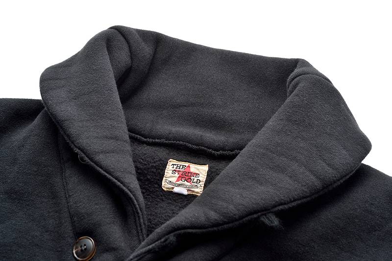 SGC009 The Strike Gold LoopWheel Shawl collar Sweat Shirt Cardigan
