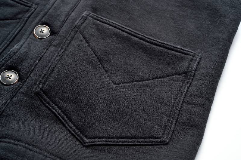SGC009 The Strike Gold LoopWheel Shawl collar Sweat Shirt Cardigan