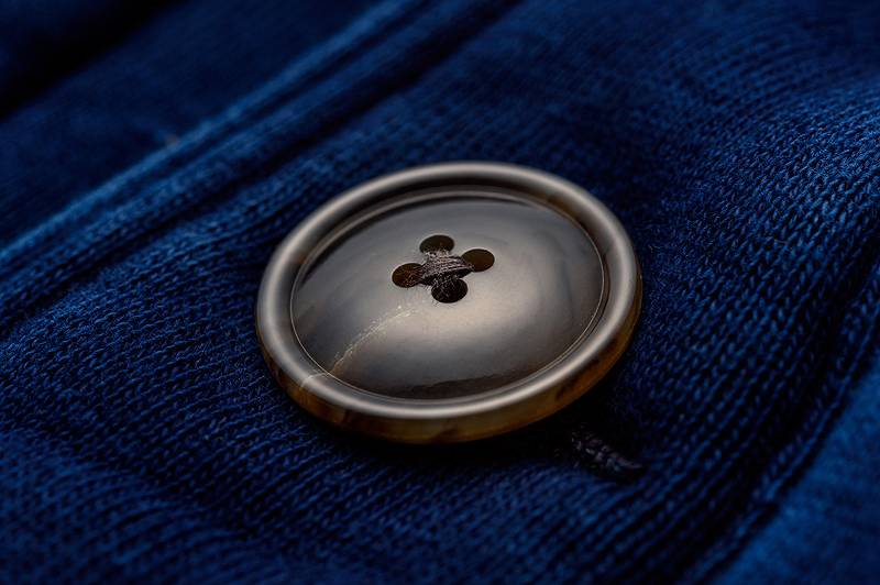 SGC009ID The Strike Gold Indigo Dyed LoopWheel Shawl collar Sweat Shirt Cardigan