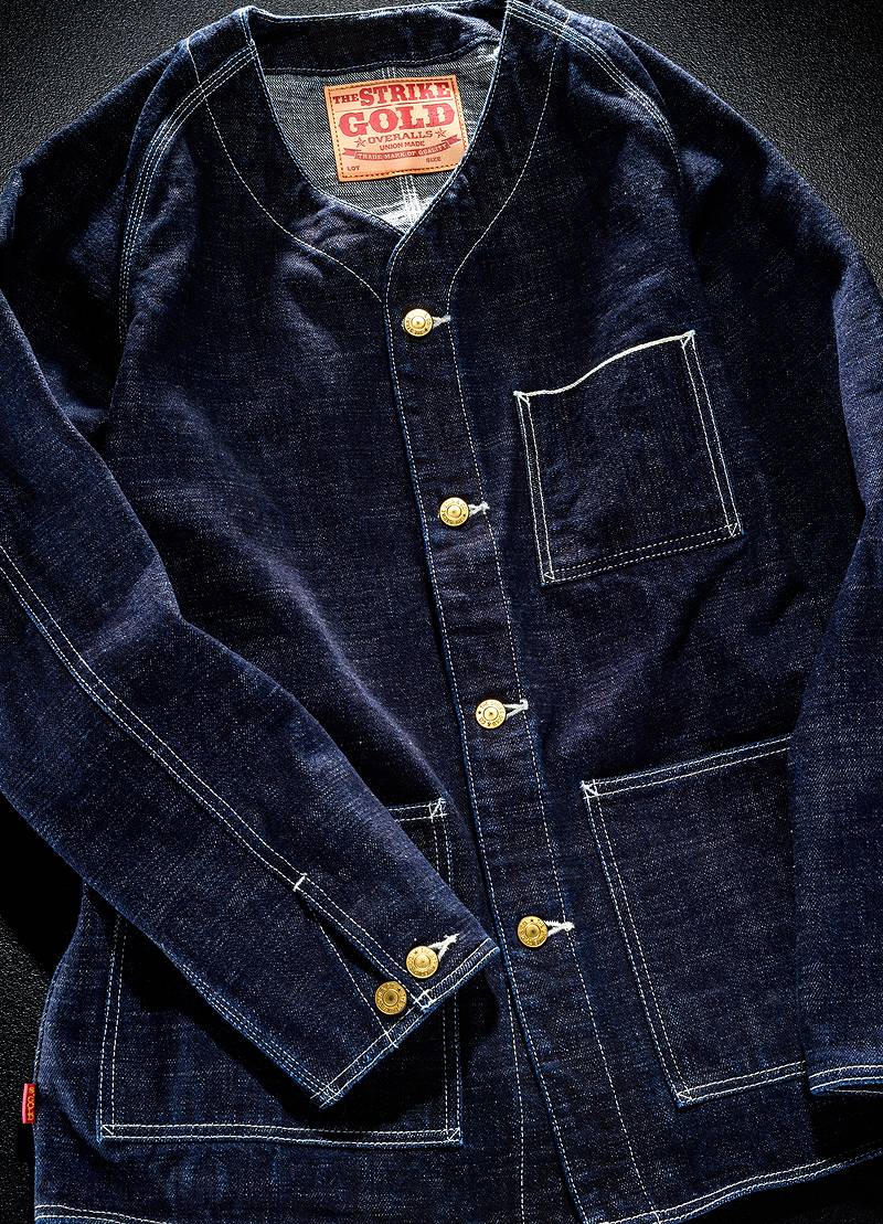 SGJ2201 The Strike Gold ORIGINAL SELVEDGE DENIM ENGINEER JACKET