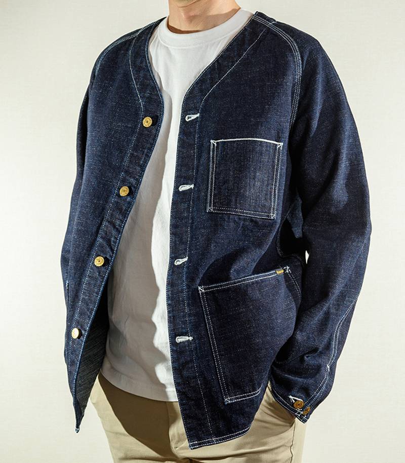 SGJ2201 The Strike Gold ORIGINAL SELVEDGE DENIM ENGINEER JACKET