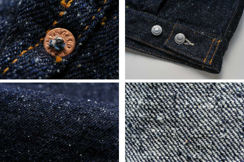 The Strike Gold SGJ50KE "Keep Earth" Natural Indigo 17oz Selvedge 50's Denim Jacket