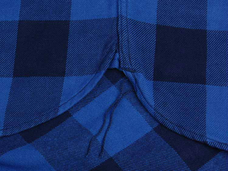 The Strike Gold SGS018 Flannel Check Work Shirt - Indigo