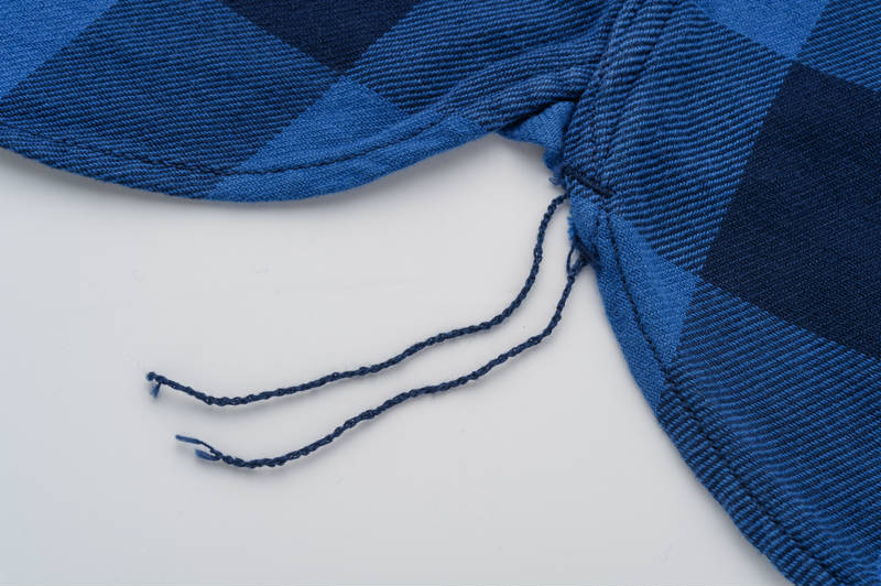 The Strike Gold SGS018 Flannel Check Work Shirt - Indigo